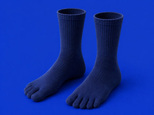 Men's 100% Cotton Toe Socks: Pure Natural Comfort