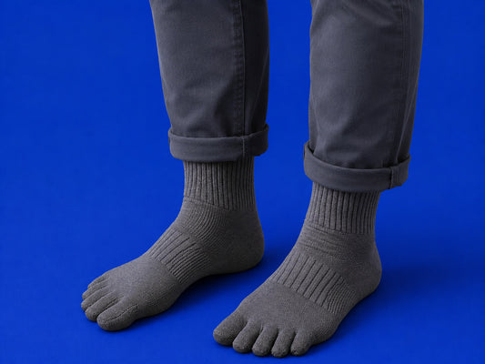 Men's Stretch Toe Socks: Breathable & Blister-Resistant