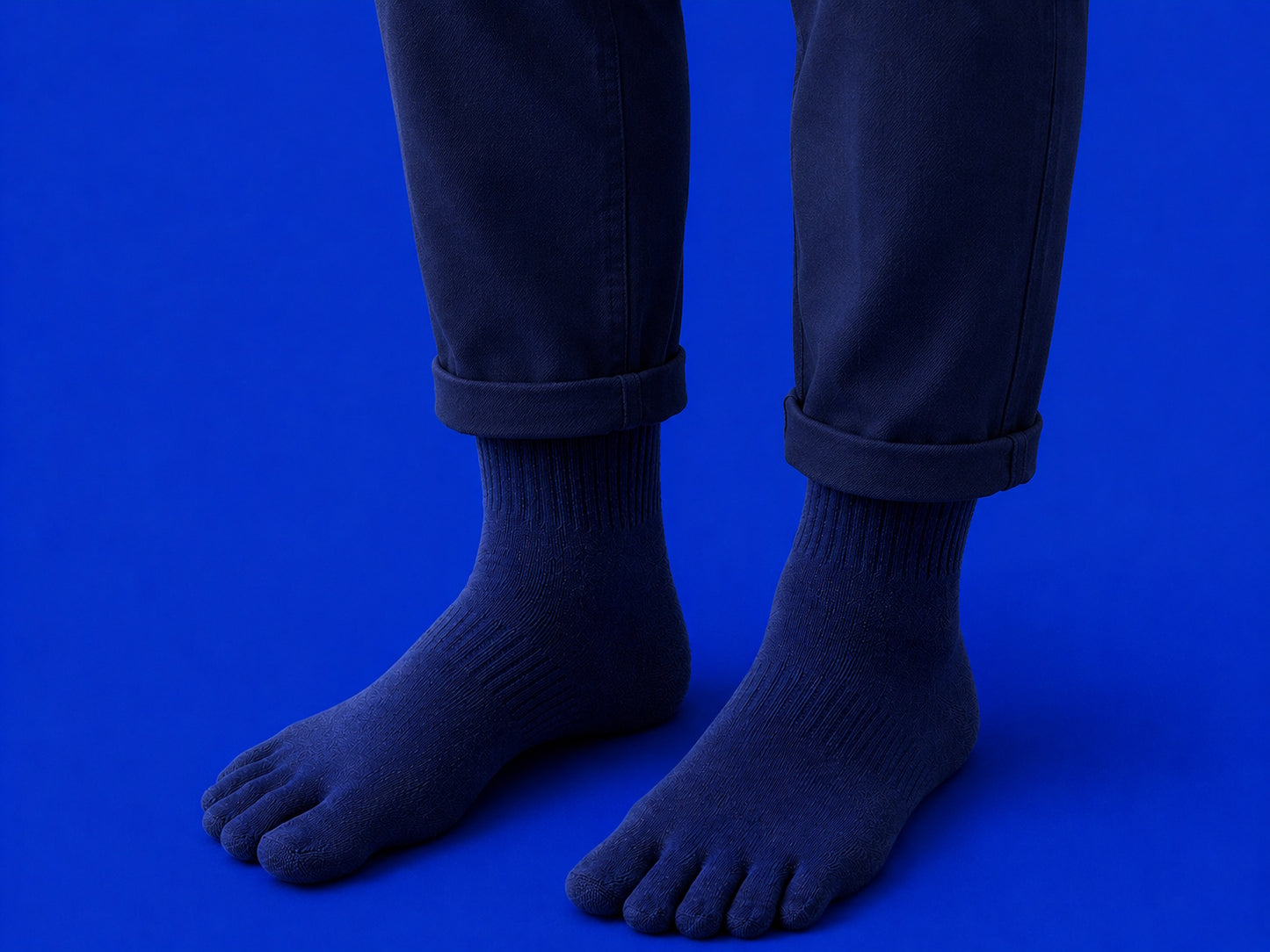 Men's 100% Cotton Toe Socks: Pure Natural Comfort